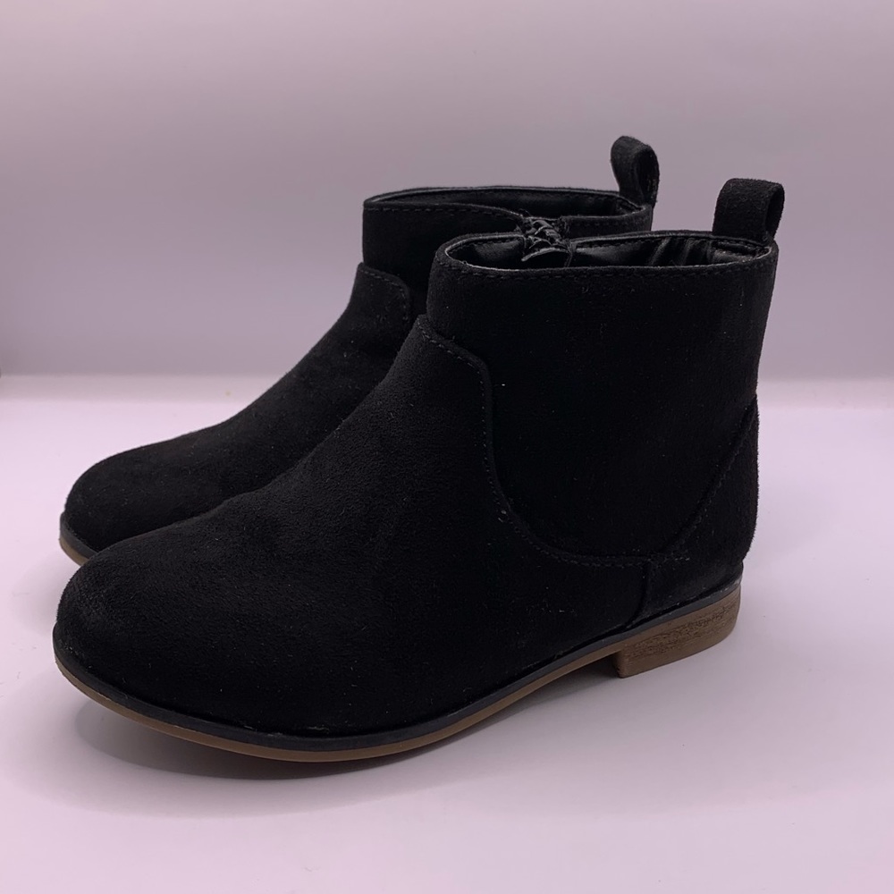 Girls ankle boots booties black size 9 toddler winter fall